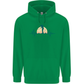 Golf Heartbeat Pulse Childrens Kids Hoodie Irish Green