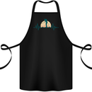 Golf Heartbeat Pulse Cotton Apron 100% Organic Black