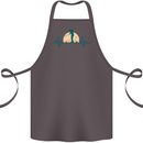 Golf Heartbeat Pulse Cotton Apron 100% Organic Dark Grey