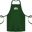 Golf Heartbeat Pulse Cotton Apron 100% Organic Forest Green