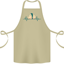 Golf Heartbeat Pulse Cotton Apron 100% Organic Khaki