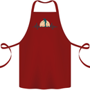 Golf Heartbeat Pulse Cotton Apron 100% Organic Maroon