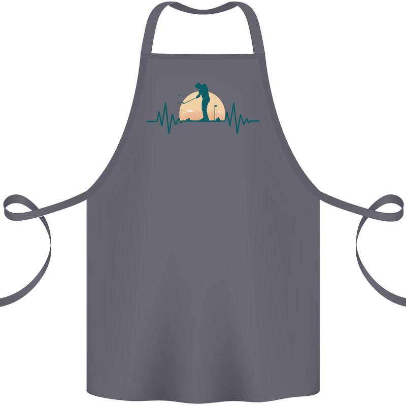 Golf Heartbeat Pulse Cotton Apron 100% Organic Steel