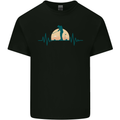 Golf Heartbeat Pulse Kids T-Shirt Childrens Black