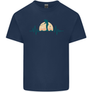 Golf Heartbeat Pulse Kids T-Shirt Childrens Navy Blue