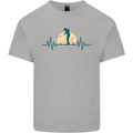 Golf Heartbeat Pulse Kids T-Shirt Childrens Sports Grey