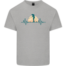 Golf Heartbeat Pulse Mens Cotton T-Shirt Tee Top Sports Grey