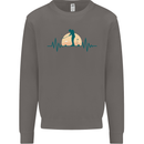 Golf Heartbeat Pulse Mens Sweatshirt Jumper Charcoal