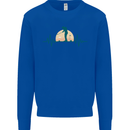 Golf Heartbeat Pulse Mens Sweatshirt Jumper Royal Blue