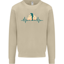 Golf Heartbeat Pulse Mens Sweatshirt Jumper Sand