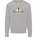 Golf Heartbeat Pulse Mens Sweatshirt Jumper Sports Grey