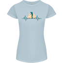 Golf Heartbeat Pulse Womens Petite Cut T-Shirt Light Blue
