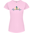 Golf Heartbeat Pulse Womens Petite Cut T-Shirt Light Pink