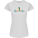 Golf Heartbeat Pulse Womens Petite Cut T-Shirt White