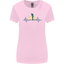 Golf Heartbeat Pulse Womens Wider Cut T-Shirt Light Pink