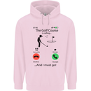 Golf Is Calling Golfer Golfing Funny Childrens Kids Hoodie Light Pink