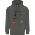 Golf Is Calling Golfer Golfing Funny Childrens Kids Hoodie Storm Grey