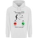 Golf Is Calling Golfer Golfing Funny Childrens Kids Hoodie White
