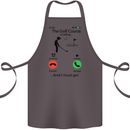 Golf Is Calling Golfer Golfing Funny Cotton Apron 100% Organic Dark Grey