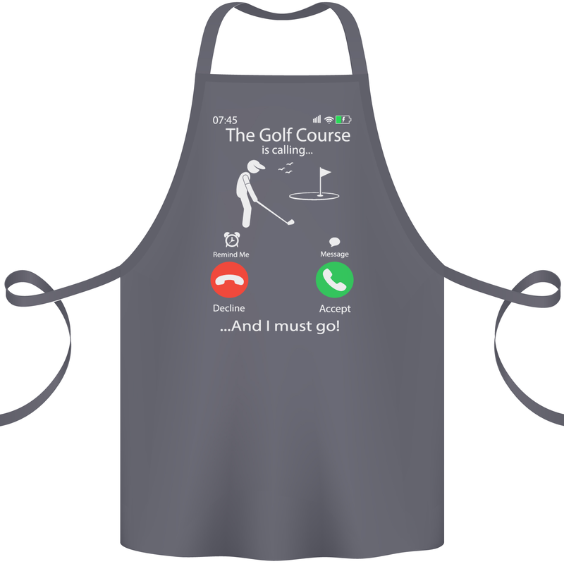 Golf Is Calling Golfer Golfing Funny Cotton Apron 100% Organic Steel