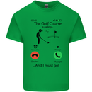Golf Is Calling Golfer Golfing Funny Kids T-Shirt Childrens Irish Green