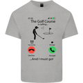 Golf Is Calling Golfer Golfing Funny Mens Cotton T-Shirt Tee Top Sports Grey