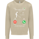 Golf Is Calling Golfer Golfing Funny Mens Sweatshirt Jumper Sand