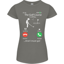 Golf Is Calling Golfer Golfing Funny Womens Petite Cut T-Shirt Charcoal