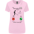 Golf Is Calling Golfer Golfing Funny Womens Wider Cut T-Shirt Light Pink