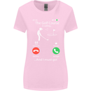 Golf Is Calling Golfer Golfing Funny Womens Wider Cut T-Shirt Light Pink