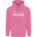 Golf Life's Full of Important Choices Funny Childrens Kids Hoodie Azalea