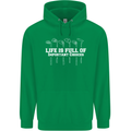 Golf Life's Full of Important Choices Funny Childrens Kids Hoodie Irish Green