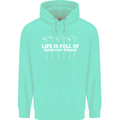 Golf Life's Full of Important Choices Funny Childrens Kids Hoodie Peppermint