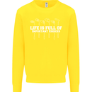 Golf Life's Full of Important Choices Funny Kids Sweatshirt Jumper Yellow