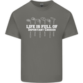 Golf Life's Full of Important Choices Funny Kids T-Shirt Childrens Charcoal