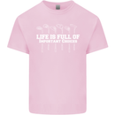 Golf Life's Full of Important Choices Funny Kids T-Shirt Childrens Light Pink