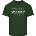 Golf Life's Full of Important Choices Funny Mens Cotton T-Shirt Tee Top Forest Green