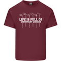 Golf Life's Full of Important Choices Funny Mens Cotton T-Shirt Tee Top Maroon