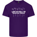 Golf Life's Full of Important Choices Funny Mens Cotton T-Shirt Tee Top Purple