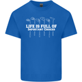 Golf Life's Full of Important Choices Funny Mens Cotton T-Shirt Tee Top Royal Blue