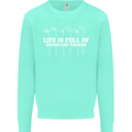 Golf Life's Full of Important Choices Funny Mens Sweatshirt Jumper Peppermint