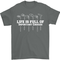 Golf Life's Full of Important Choices Funny Mens T-Shirt Cotton Gildan Charcoal