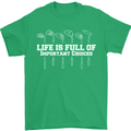 Golf Life's Full of Important Choices Funny Mens T-Shirt Cotton Gildan Irish Green