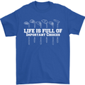 Golf Life's Full of Important Choices Funny Mens T-Shirt Cotton Gildan Royal Blue