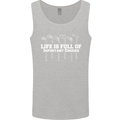 Golf Life's Full of Important Choices Funny Mens Vest Tank Top Sports Grey