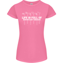 Golf Life's Full of Important Choices Funny Womens Petite Cut T-Shirt Azalea