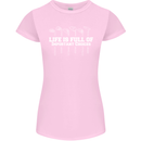 Golf Life's Full of Important Choices Funny Womens Petite Cut T-Shirt Light Pink