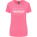 Golf Life's Full of Important Choices Funny Womens Wider Cut T-Shirt Azalea