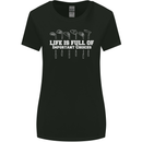 Golf Life's Full of Important Choices Funny Womens Wider Cut T-Shirt Black