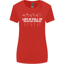Golf Life's Full of Important Choices Funny Womens Wider Cut T-Shirt Red